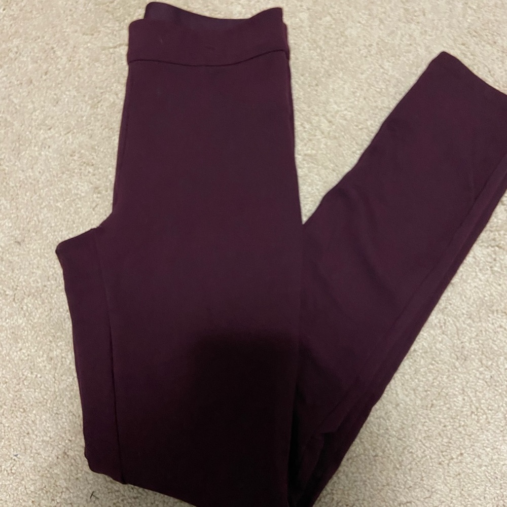 Max Edition burgundy stretch pants size Small